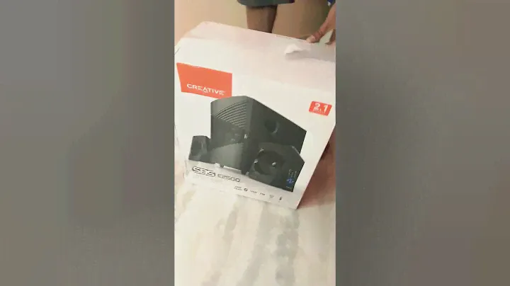 Creative SBS E2500 Bluetooth speaker unboxing