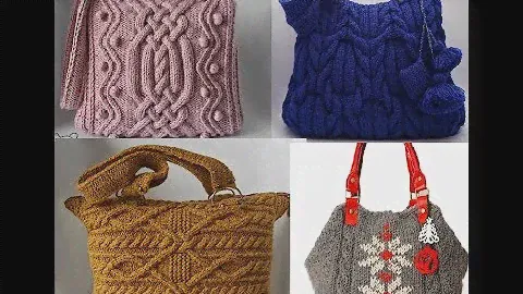 Идеи вязаных сумок спицами/knitting bags/örgü çanta/bolsas  punto
