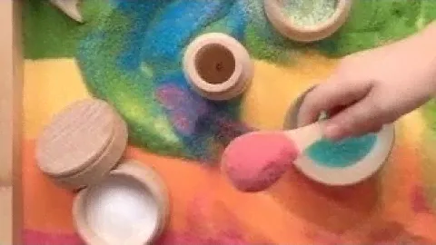 Творчество с цветной солью🧑‍🎨