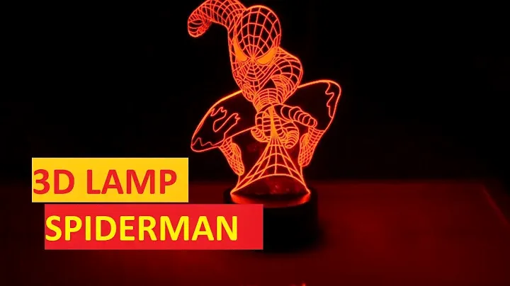 3D lamp Spiderman from Aliexpress | Unboxing