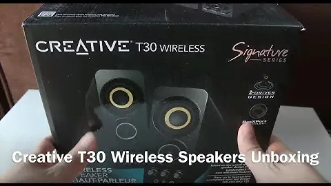 Creative T30 Wireless Computer Speakers Unboxing
