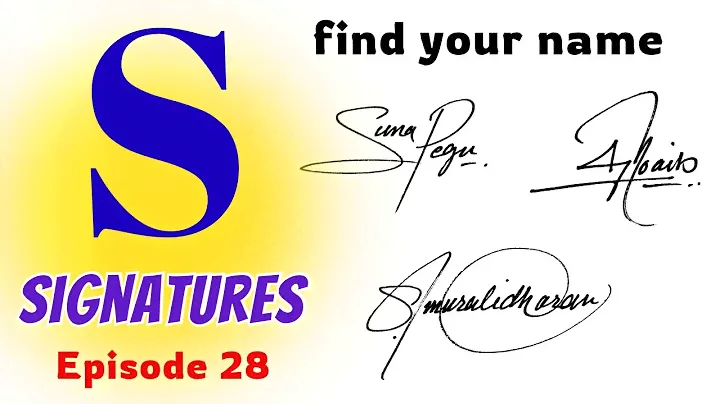 ✔️Signature ideas for letter s | s signature style | s signatures | episode 28