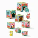 Playset SES Creative Block tower to stack with animal figurines 10 Предметы