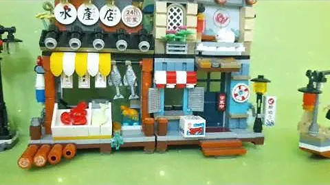 SPEEDBUILD | LOZ Mini 1231 | Street mini - Seafood store