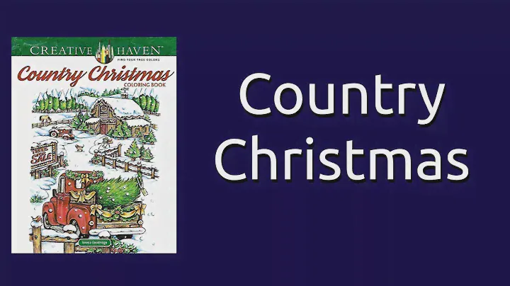 Country Christmas by Creative Haven Coloring Book Flip Through