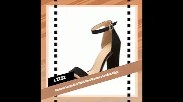 Summer Large Size Thick Heel Women's Sandals High Heel Suede Peep Toe Shoes