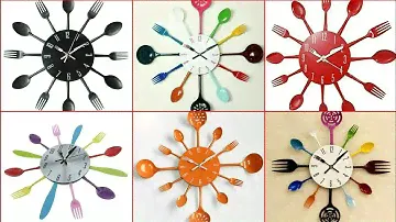 Latest fork spoon clock designs||kitchen clock designs||interior  wall clock ideas#decorobsession