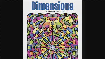Flip Through Dover Creative Haven Dimensions Coloring Book by John Wik