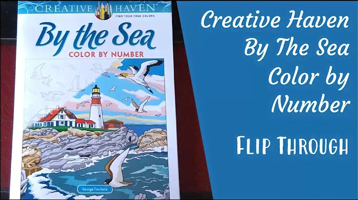 Creative Haven By The Sea Color by Number by George Toufexis - Flip Through!