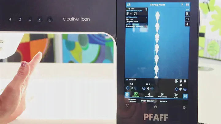 PFAFF creative icon 13 Needle Positions