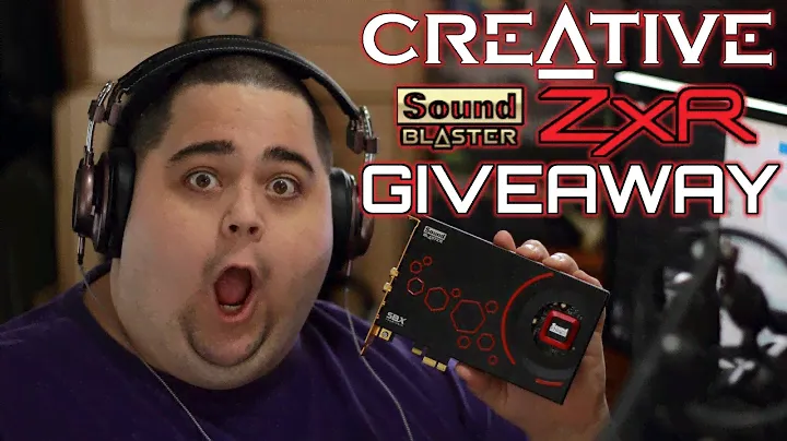 Creative Sound Blaster ZxR SOUND CARD GIVEAWAY!!!
