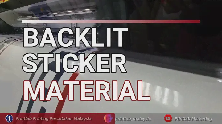BACKLIT STICKER MATERIAL-LIGHTBOX STICKER