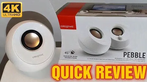 Creative Pebble Modern 2.0 USB Desktop Speakers QUICK REVIEW (2022)