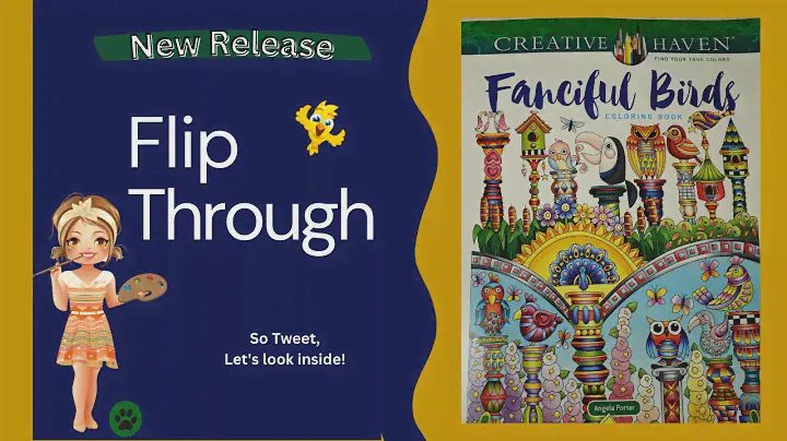 Fanciful Birds coloring book Flip Through Creative Haven