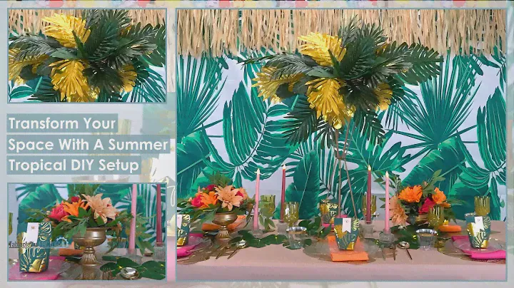 Transform Your Space With A Summer Tropical DIY Setup | Tableclothsfactory.com