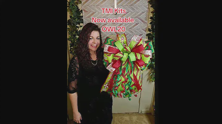 Kits available at TMI Gifts code OWL20 for 20% off follow along on YouTube #DIY #howto #christmas