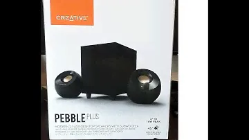 Unboxing Creative Pebble Plus - 2.1 PC Speakers with subwoofer