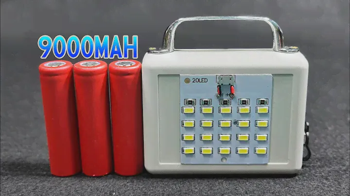 How to make a Super mini Camping Lamp 4.2v 9000Mah 5W