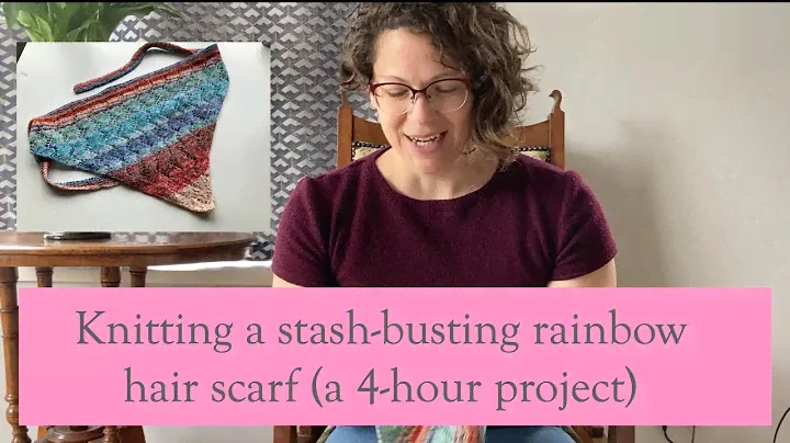 Knitting a stash busting hair scarf   SD 480p