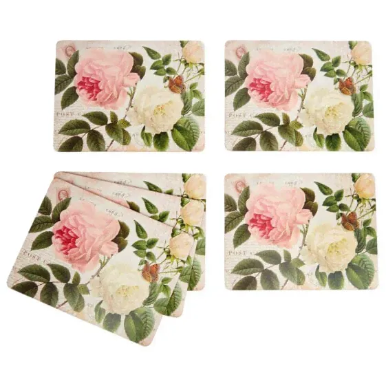 CREATIVE TOPS Rose Garden Premium Pack Of 6 Placemats-3