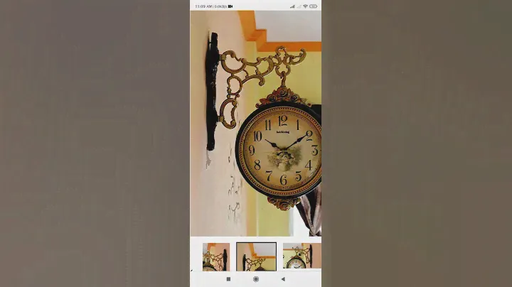 vintage wall hanging dual dail wall clock ₹ 1500
