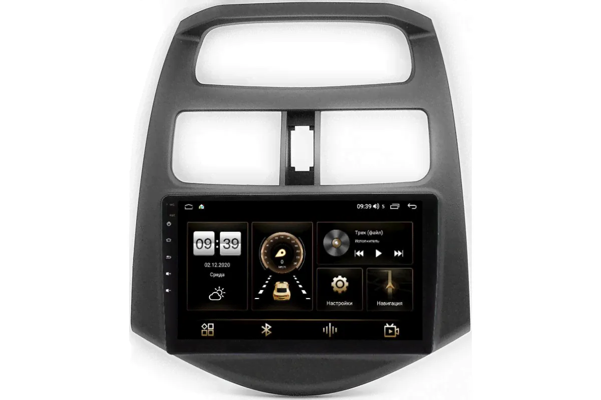 Штатная магнитола Daewoo Matiz Creative (M300) 2009-2011 (матовая) Canbox H-Line 4186-9-180 на Android 10 (4G-SIM, 8/256, DSP, QLed, 2K)-0