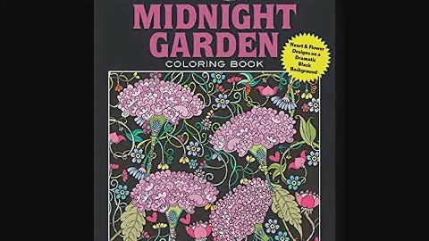 Flip Through Dover Creative Haven Midnight Garden Coloring Book