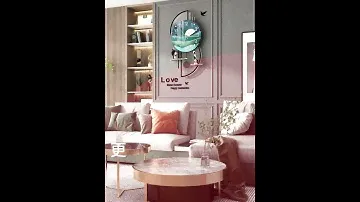Creative wall clock modern living room net celebrity mute decorative clock