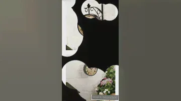 Vintage Antique Black Station Double Sided Metal Wall Clock