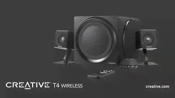 Get connected to Creative T4 Wireless, a wireless 2.1 speaker system with NFC