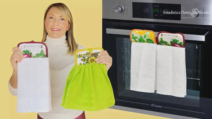 How to make a kitchen towel in 5 minutes / For Gift or Sell