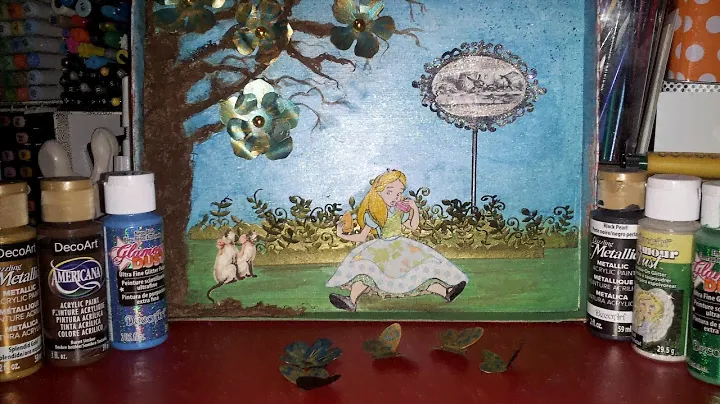 Lets Create Live: Alice in Wonderland upcycled box (part 1 )