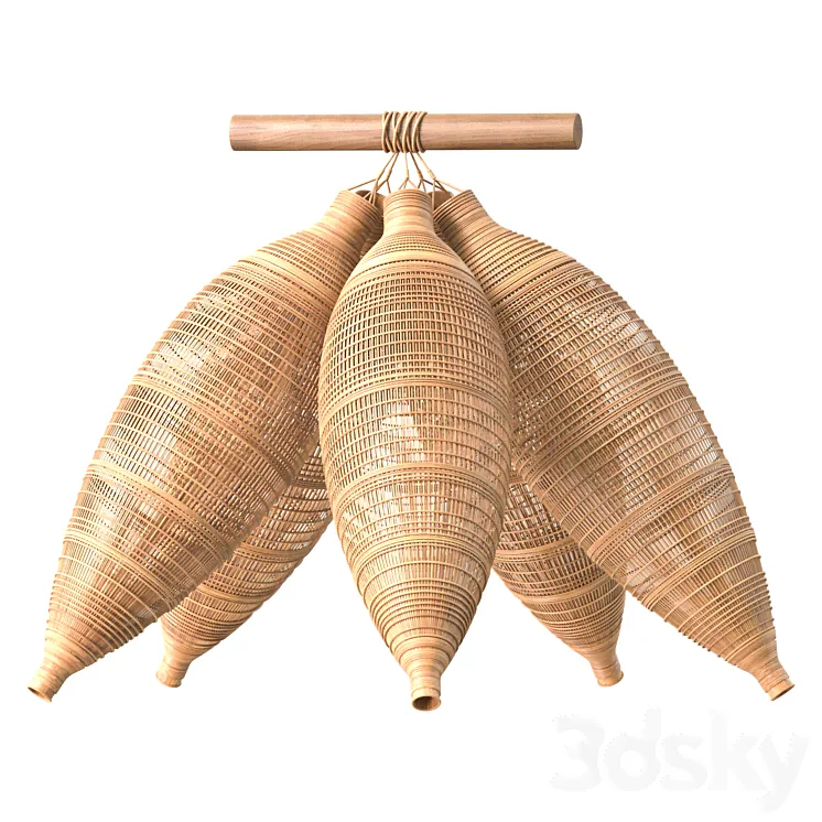 Creative Rattan Decor - Other decorative objects - 3D model-2