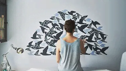 Create a simple sticker headboard video