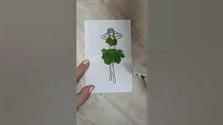 Creative art, лайфхак, креативное Платье из петрушки #creative #art #diy #cute #clothes #dress