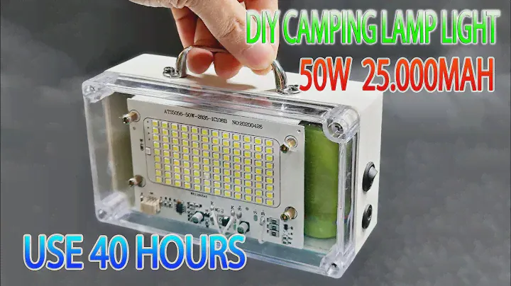 How to make Camping Lamp Light 50W 25000mAh Use 40 Hours