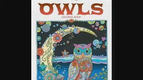 Flip Through Dover Creative Haven Owls Coloring Book by Marjorie Sarnat