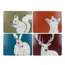 Набор из 4 салфеток под столовые приборы Аnimals, Creative Tops