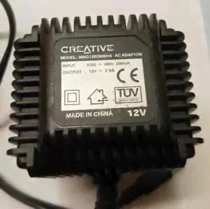 Блок питания для акустики Creative 12v 2.9a оригинальный переменного тока.-0